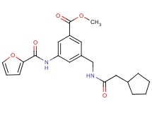 methyl 3-{[(cyclopentylacetyl)amino]methyl}-5-(2-furoylamino)benzoate