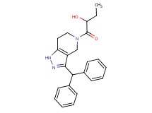 1-[3-(diphenylmethyl)-1,4,6,7-tetrahydro-5H-pyrazolo[4,3-c]pyridin-5-yl]-1-oxobutan-2-ol
