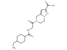 5-({[(4-ethylcyclohexyl)carbonyl]amino}acetyl)-4,5,6,7-tetrahydropyrazolo[1,5-a]pyrazine-2-carboxylic acid