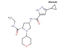 (4S)-4-{[(3-cyclopropyl-1H-pyrazol-5-yl)carbonyl]amino}-N-ethyl-1-(tetrahydro-2H-pyran-4-yl)-L-prolinamide