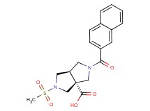 (3aR*,6aR*)-2-(methylsulfonyl)-5-(2-naphthoyl)hexahydropyrrolo[3,4-c]pyrrole-3a(1H)-carboxylic acid