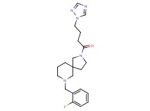 7-(2-fluorobenzyl)-2-[4-(1H-1,2,4-triazol-1-yl)butanoyl]-2,7-diazaspiro[4.5]decane