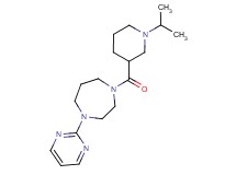 1-[(1-isopropyl-3-piperidinyl)carbonyl]-4-(2-pyrimidinyl)-1,4-diazepane