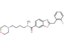 2-(2-fluorobenzyl)-N-methyl-N-[4-(4-morpholinyl)butyl]-1,3-benzoxazole-6-carboxamide