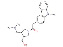 {(3R*,4R*)-4-[(dimethylamino)methyl]-1-[(9-methyl-9H-carbazol-3-yl)acetyl]pyrrolidin-3-yl}methanol