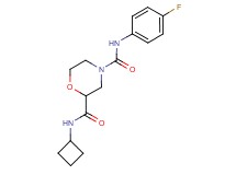 N~2~-cyclobutyl-N~4~-(4-fluorophenyl)-2,4-morpholinedicarboxamide