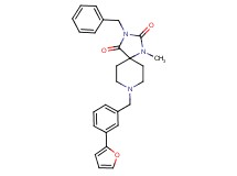 3-benzyl-8-[3-(2-furyl)benzyl]-1-methyl-1,3,8-triazaspiro[4.5]decane-2,4-dione