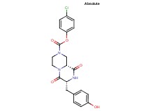 4-chlorophenyl (7R,9aR)-7-(4-hydroxybenzyl)-6,9-dioxooctahydro-2H-pyrazino[1,2-a]pyrazine-2-carboxylate