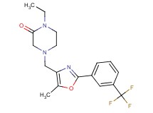 1-ethyl-4-({5-methyl-2-[3-(trifluoromethyl)phenyl]-1,3-oxazol-4-yl}methyl)piperazin-2-one
