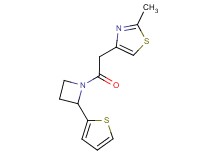 2-methyl-4-{2-oxo-2-[2-(2-thienyl)-1-azetidinyl]ethyl}-1,3-thiazole