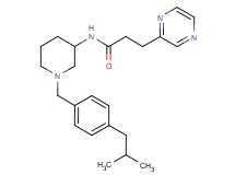 N-[1-(4-isobutylbenzyl)-3-piperidinyl]-3-(2-pyrazinyl)propanamide