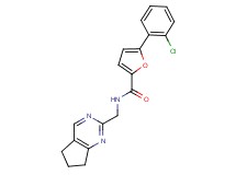 5-(2-chlorophenyl)-N-(6,7-dihydro-5H-cyclopenta[d]pyrimidin-2-ylmethyl)-2-furamide