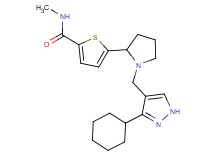 5-{1-[(3-cyclohexyl-1H-pyrazol-4-yl)methyl]-2-pyrrolidinyl}-N-methyl-2-thiophenecarboxamide