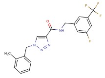 N-[3-fluoro-5-(trifluoromethyl)benzyl]-1-(2-methylbenzyl)-1H-1,2,3-triazole-4-carboxamide