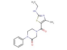 4-{[2-(ethylamino)-4-methyl-1,3-thiazol-5-yl]carbonyl}-1-phenyl-2-piperazinone