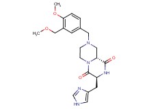 (3S*,9aR*)-3-(1H-imidazol-4-ylmethyl)-8-[4-methoxy-3-(methoxymethyl)benzyl]tetrahydro-2H-pyrazino[1,2-a]pyrazine-1,4(3H,6H)-dione
