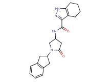 N-[1-(2,3-dihydro-1H-inden-2-yl)-5-oxopyrrolidin-3-yl]-4,5,6,7-tetrahydro-1H-indazole-3-carboxamide