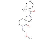 7-(2-methoxyethyl)-2-[(1-methylcyclohexyl)carbonyl]-2,7-diazaspiro[4.5]decan-6-one