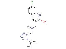 7-chloro-3-{[[(4-isopropyl-4H-1,2,4-triazol-3-yl)methyl](methyl)amino]methyl}-2-quinolinol
