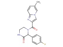 3-(4-fluorophenyl)-4-[(6-methylimidazo[1,2-a]pyridin-2-yl)carbonyl]piperazin-2-one