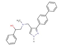 2-[{[3-(4-biphenylyl)-1H-pyrazol-4-yl]methyl}(methyl)amino]-1-phenylethanol