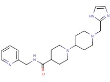 1'-(1H-imidazol-2-ylmethyl)-N-(pyridin-2-ylmethyl)-1,4'-bipiperidine-4-carboxamide