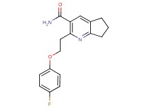 2-[2-(4-fluorophenoxy)ethyl]-6,7-dihydro-5H-cyclopenta[b]pyridine-3-carboxamide