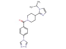 4-(1-isopropyl-1H-imidazol-2-yl)-1-[4-(4H-1,2,4-triazol-4-yl)benzoyl]piperidine