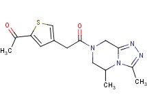 1-{4-[2-(3,5-dimethyl-5,6-dihydro[1,2,4]triazolo[4,3-a]pyrazin-7(8H)-yl)-2-oxoethyl]-2-thienyl}ethanone