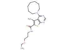 4-(1-azocanyl)-N-(3-ethoxypropyl)-5-methylthieno[2,3-d]pyrimidine-6-carboxamide