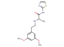 2-{[2-(3,5-dimethoxyphenyl)ethyl]amino}-N-1,3-thiazol-2-ylpropanamide