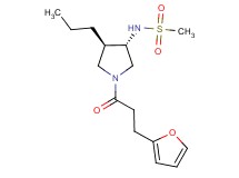 N-{(3S*,4R*)-1-[3-(2-furyl)propanoyl]-4-propyl-3-pyrrolidinyl}methanesulfonamide