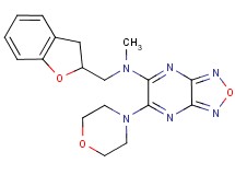 N-(2,3-dihydro-1-benzofuran-2-ylmethyl)-N-methyl-6-(4-morpholinyl)[1,2,5]oxadiazolo[3,4-b]pyrazin-5-amine