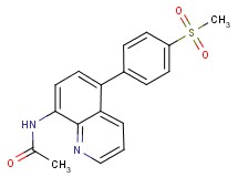 N-{5-[4-(methylsulfonyl)phenyl]quinolin-8-yl}acetamide