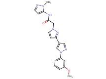 2-[1'-(3-methoxyphenyl)-1H,1'H-3,4'-bipyrazol-1-yl]-N-(1-methyl-1H-pyrazol-5-yl)acetamide