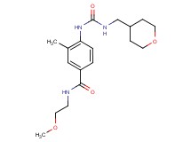 N-(2-methoxyethyl)-3-methyl-4-({[(tetrahydro-2H-pyran-4-ylmethyl)amino]carbonyl}amino)benzamide