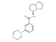 3-morpholin-4-yl-N-[(1S*,3aS*,6aS*)-octahydropentalen-1-yl]benzamide