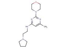 6-methyl-2-morpholin-4-yl-N-(2-pyrrolidin-1-ylethyl)pyrimidin-4-amine