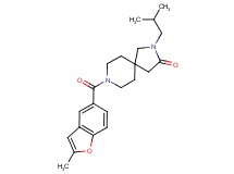 2-isobutyl-8-[(2-methyl-1-benzofuran-5-yl)carbonyl]-2,8-diazaspiro[4.5]decan-3-one
