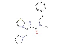 N-methyl-N-(2-phenylethyl)-5-(pyrrolidin-1-ylmethyl)imidazo[2,1-b][1,3]thiazole-6-carboxamide