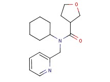 N-cyclohexyl-N-(pyridin-2-ylmethyl)tetrahydrofuran-3-carboxamide