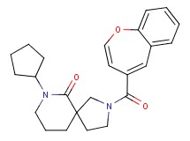 2-(1-benzoxepin-4-ylcarbonyl)-7-cyclopentyl-2,7-diazaspiro[4.5]decan-6-one
