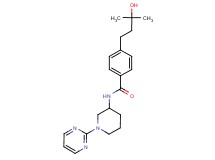 4-(3-hydroxy-3-methylbutyl)-N-[1-(2-pyrimidinyl)-3-piperidinyl]benzamide