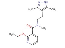 N-[2-(3,5-dimethyl-1H-pyrazol-4-yl)ethyl]-2-ethoxy-N-methylnicotinamide