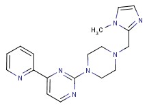 2-{4-[(1-methyl-1H-imidazol-2-yl)methyl]-1-piperazinyl}-4-(2-pyridinyl)pyrimidine