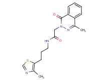 2-(4-methyl-1-oxo-2(1H)-phthalazinyl)-N-[3-(4-methyl-1,3-thiazol-5-yl)propyl]acetamide