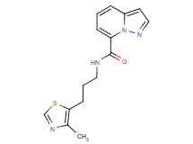 N-[3-(4-methyl-1,3-thiazol-5-yl)propyl]pyrazolo[1,5-a]pyridine-7-carboxamide