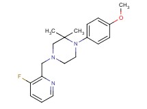 4-[(3-fluoro-2-pyridinyl)methyl]-1-(4-methoxyphenyl)-2,2-dimethylpiperazine
