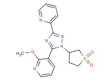 3-[1-(1,1-dioxidotetrahydro-3-thienyl)-3-pyridin-2-yl-1H-1,2,4-triazol-5-yl]-2-methoxypyridine