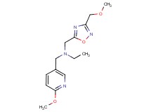 N-{[3-(methoxymethyl)-1,2,4-oxadiazol-5-yl]methyl}-N-[(6-methoxypyridin-3-yl)methyl]ethanamine